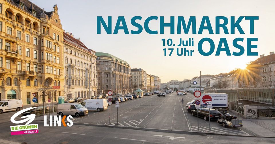 Die Naschmarkt-Oase - mit Live Musik, FreigetrÃ¤nken, Stand-Up Comedy uvm.